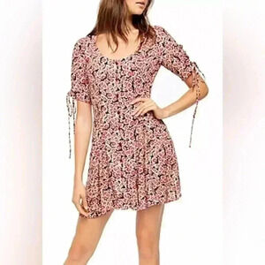 Free People floral fit and flare dress